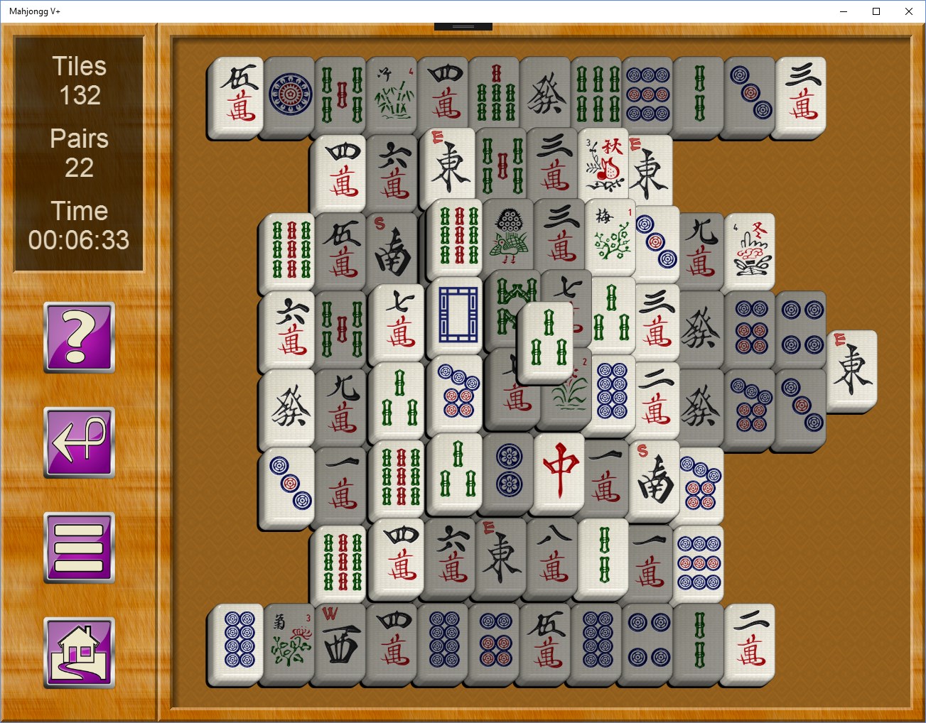 Mahjongg V+ screenshot