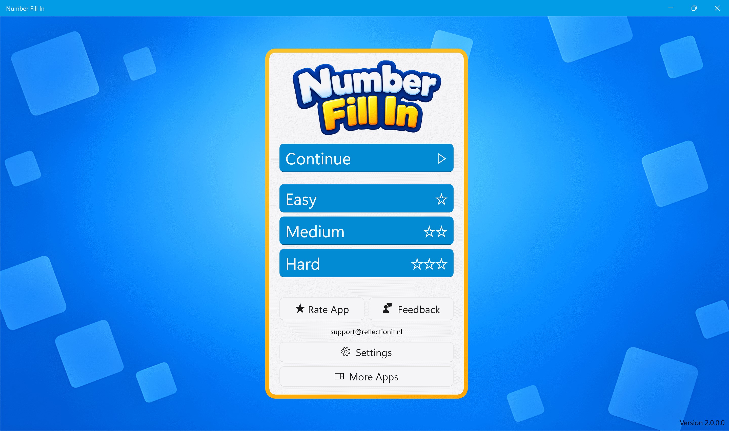Main menu